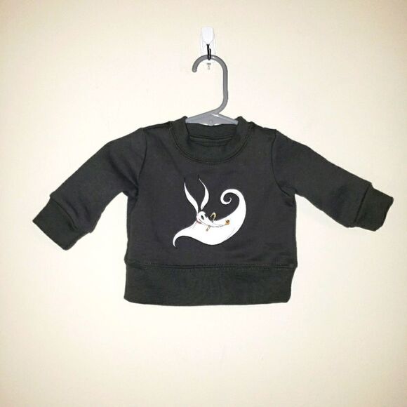 DISNEY BABY NIGHTMARE BEFORE CHRISTMAS ZERO SWEATSHIRT SIZE 0-3 MONTHS NWT - Picture 1 of 3